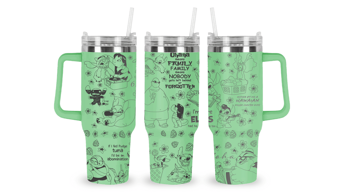 LILO & STITCH ENGRAVED TUMBLER DESIGN