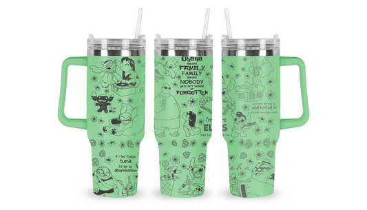 LILO & STITCH ENGRAVED TUMBLER DESIGN