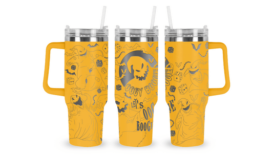 OOGIE BOOGIE ENGRAVED TUMBLER DESIGN